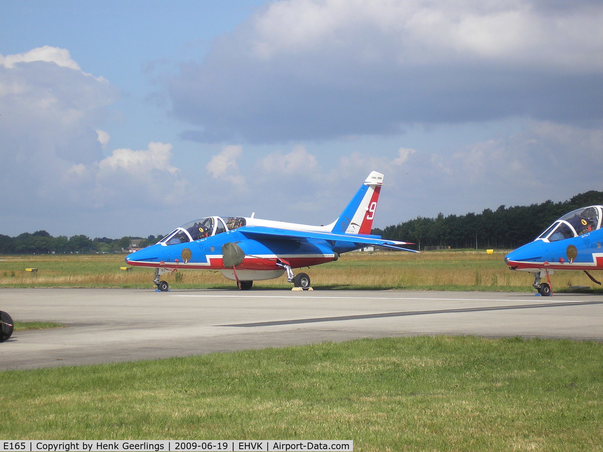 E165, Dassault-Dornier Alpha Jet E C/N E165, Dutch AF Openday , Volkel AFB , Patrouille de France,  nr 9