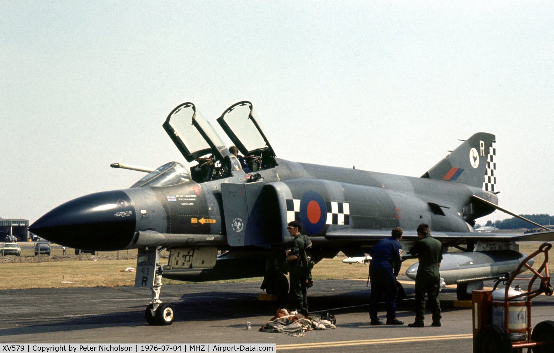 XV579, 1968 McDonnell Douglas Phantom FG1 C/N 933/3204, Phantom FG.1 of 43 Squadron at the 1976 Mildenhall Air Fete.