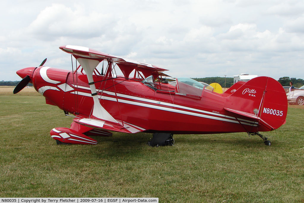 N80035, 1974 Aerotek Pitts S-2A Special C/N 2070, Pitts S-2A competing in the 2009 Mazda Aerobatic Championships held at Peterborough Conington