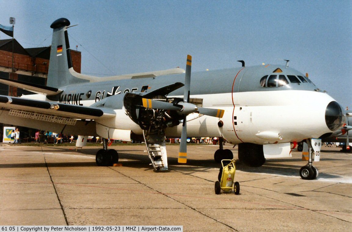 61 05, Breguet 1150 Atlantic C/N 10, Atlantic of Kreigsmarine MFG-3 at the 1992 Mildenhall Air Fete.