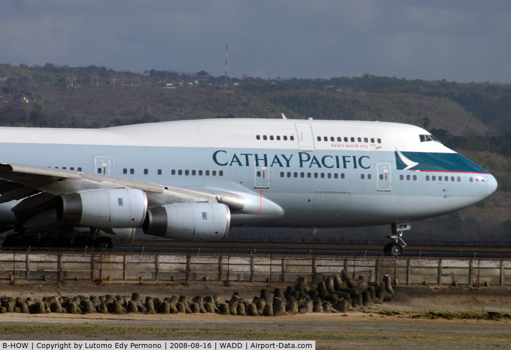 B-HOW, 1991 Boeing 747-467 C/N 25211, Cathay Pacific