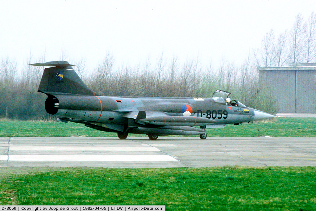 D-8059, Lockheed RF-104G Starfighter C/N 683-8059, visitor to Leeuwarden