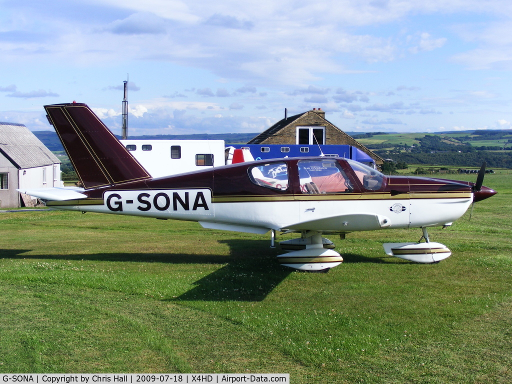 G-SONA, 1980 Socata TB-10 Tobago C/N 151, at Crosland Moor Airfield