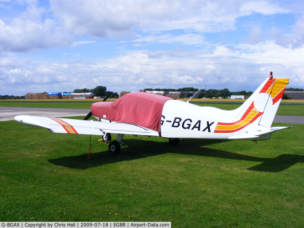 G-BGAX, 1973 Piper PA-28-140 Cherokee C/N 28-7325409, at Breighton Airfield