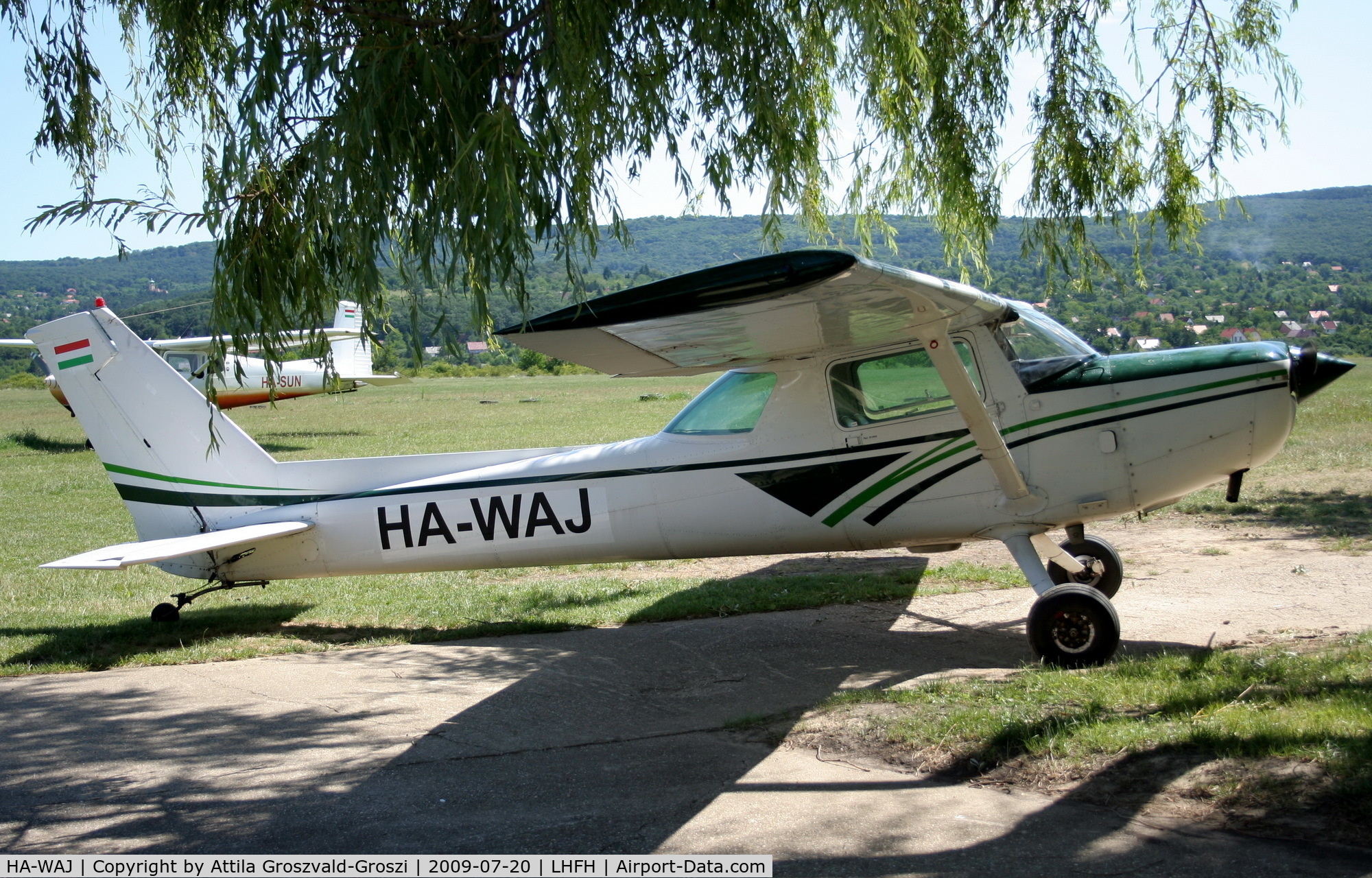 HA-WAJ, 1980 Cessna 152 C/N 152-83188, Farkashegy Airport Hungary / LHFH - That little Cessna 152 machines one, which are tail runner