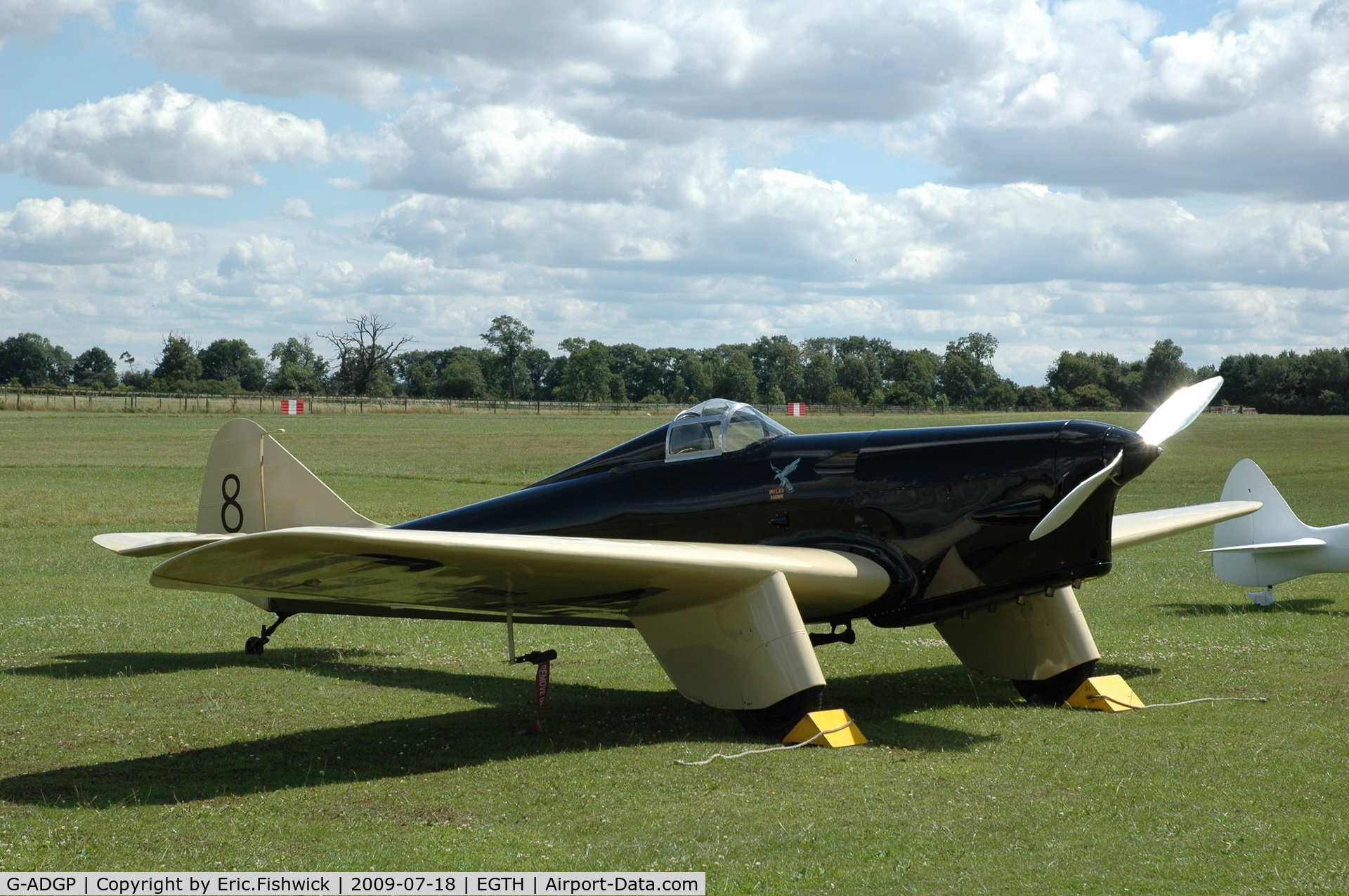 G-ADGP, 1935 Miles M.2L Hawk Speed Six C/N 160, 3. G-ADGP at Shuttleworth Evening Air Display July 09