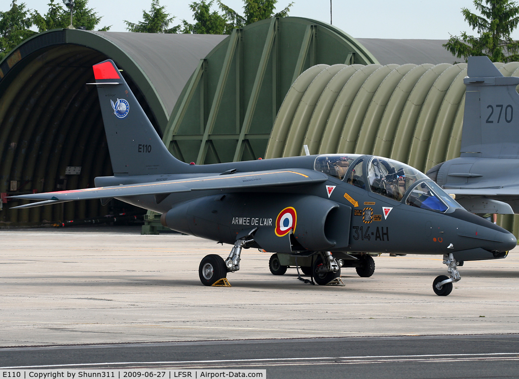 E110, Dassault-Dornier Alpha Jet E C/N E110, Used as a demo during lst LFSR Airshow...