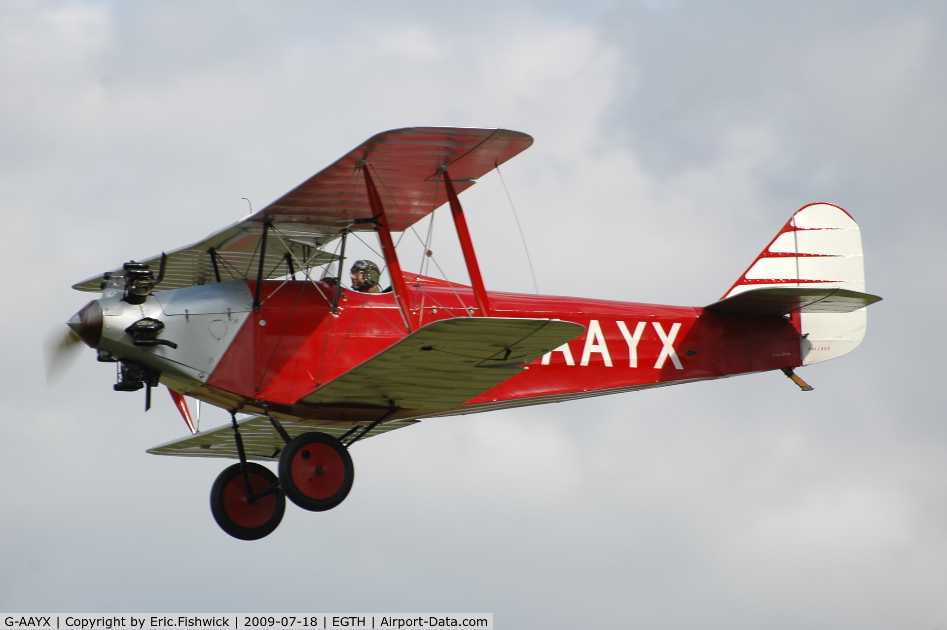 G-AAYX, 1930 Southern Martlet C/N 202, 44. G-AAYX at Shuttleworth Evening Air Display July 09