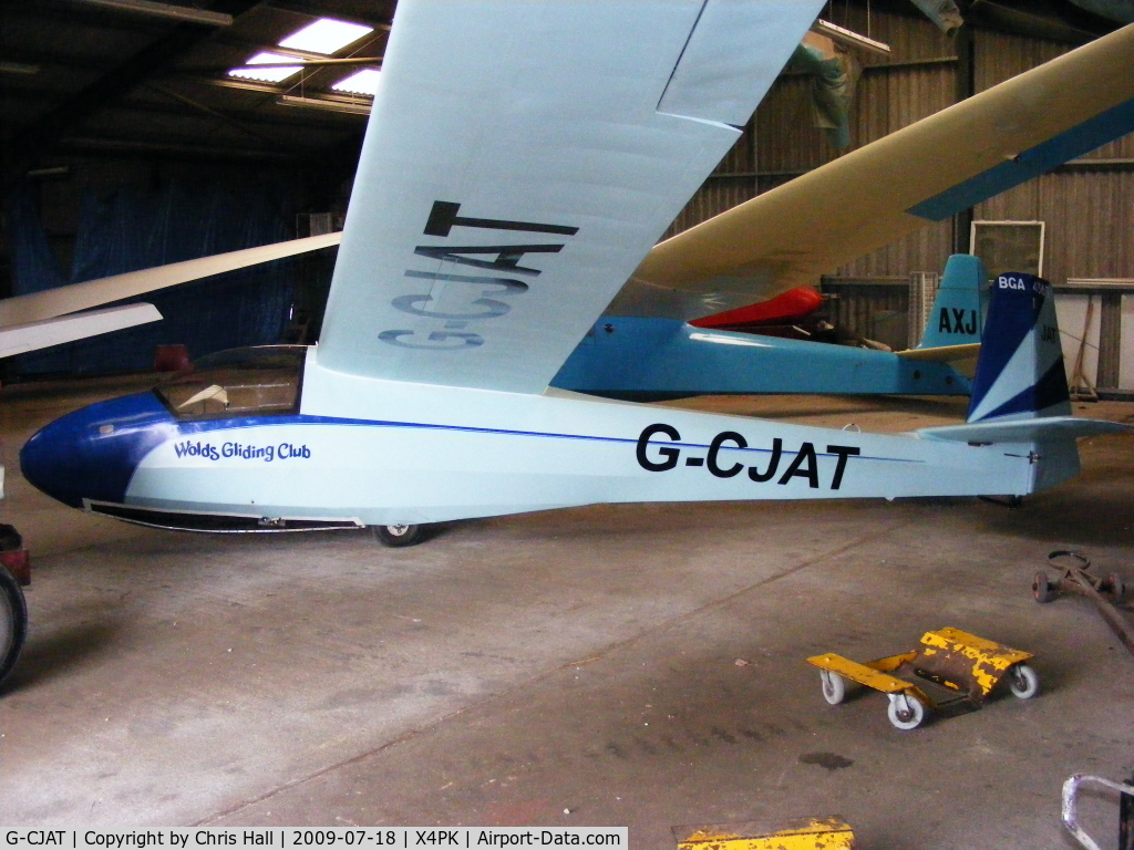 G-CJAT, 1963 Schleicher K-8B C/N 8150, Schleicher K 8B. Wolds Gliding Club at Pocklington Airfield