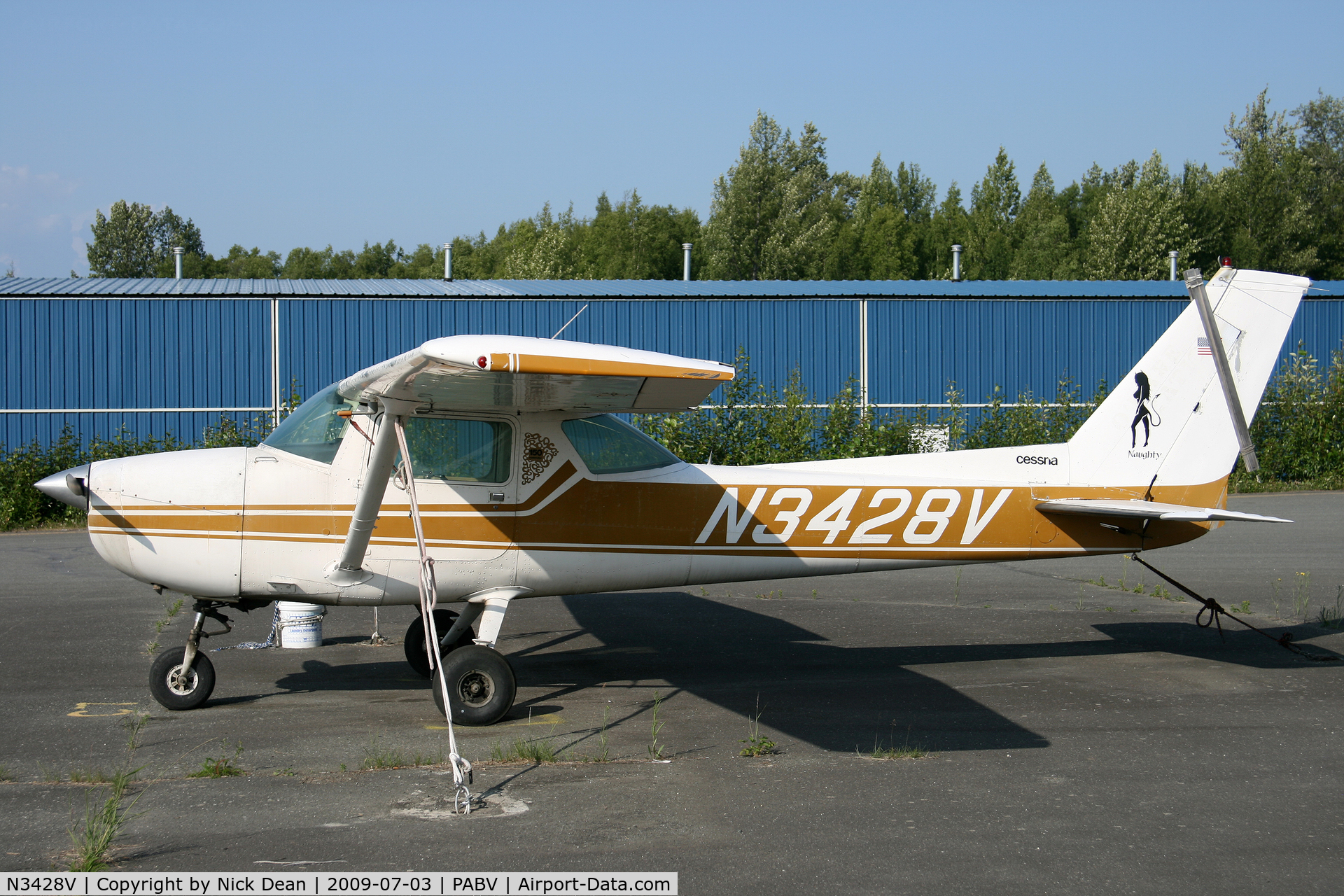 N3428V, 1974 Cessna 150M C/N 15076500, PABV