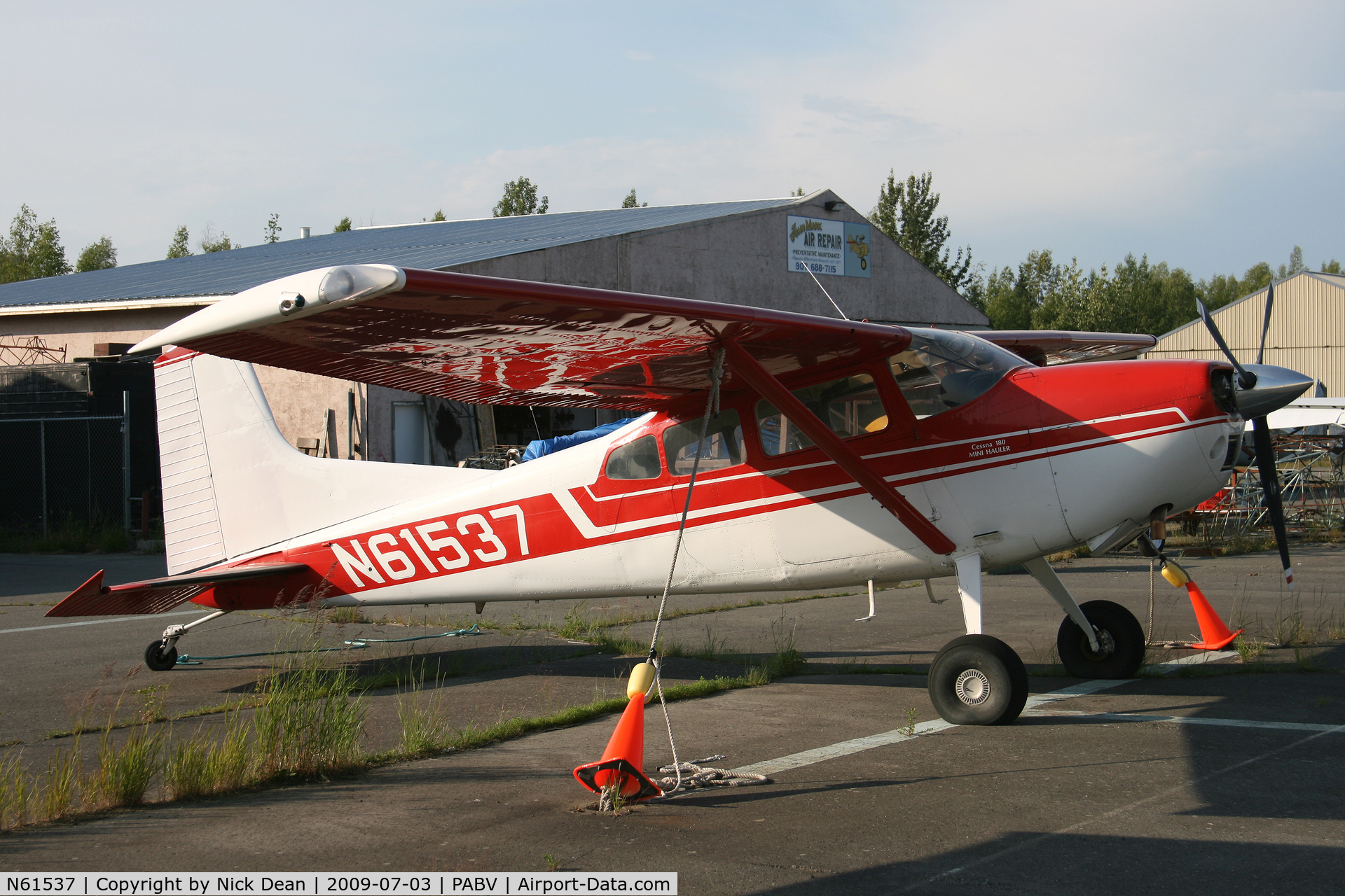 N61537, 1976 Cessna 180K Skywagon C/N 18052780, PABV