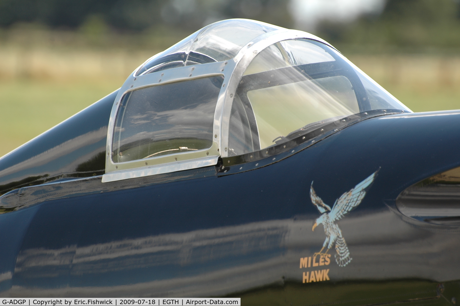 G-ADGP, 1935 Miles M.2L Hawk Speed Six C/N 160, 5. G-ADGP at Shuttleworth Evening Air Display July 09