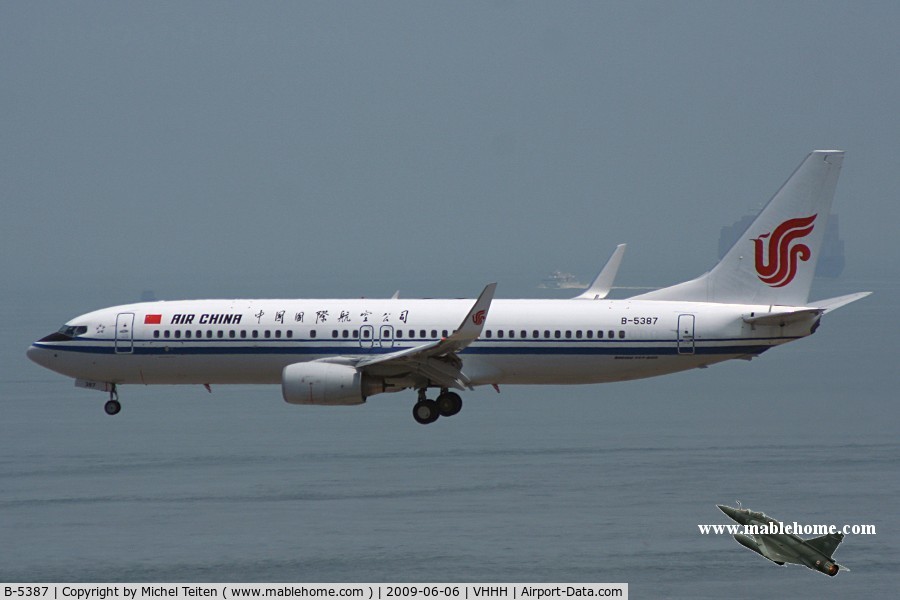 B-5387, 2009 Boeing 737-89L C/N 36492, Air China