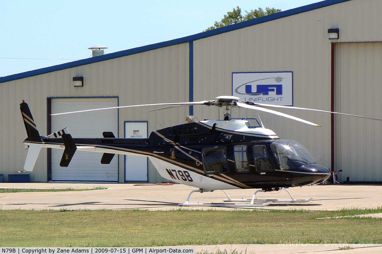N79B, 1999 Bell 407 C/N 53379, At Grand Prairie Municipal