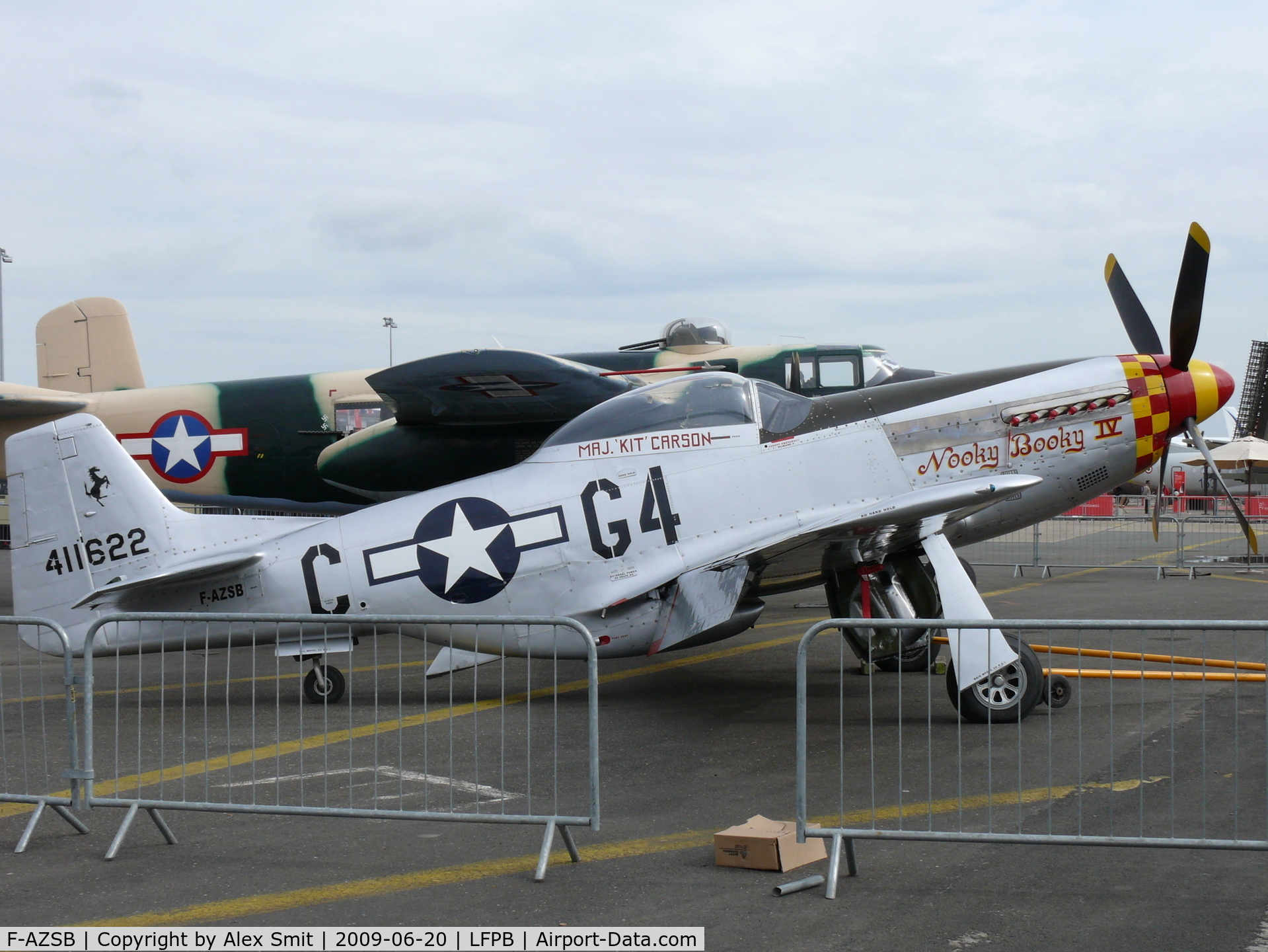 F-AZSB, 1944 North American P-51D Mustang C/N 122-40967, North American P-51D Mustang F-AZSB Societe de development & promotion d'aviation painted as US Air Force 44-11622/G4-C Nooky Booky IV