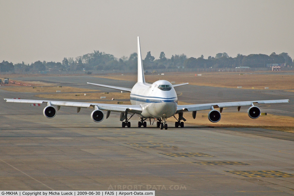 G-MKHA, 1983 Boeing 747-2J6B C/N 23071, At Jo'burg