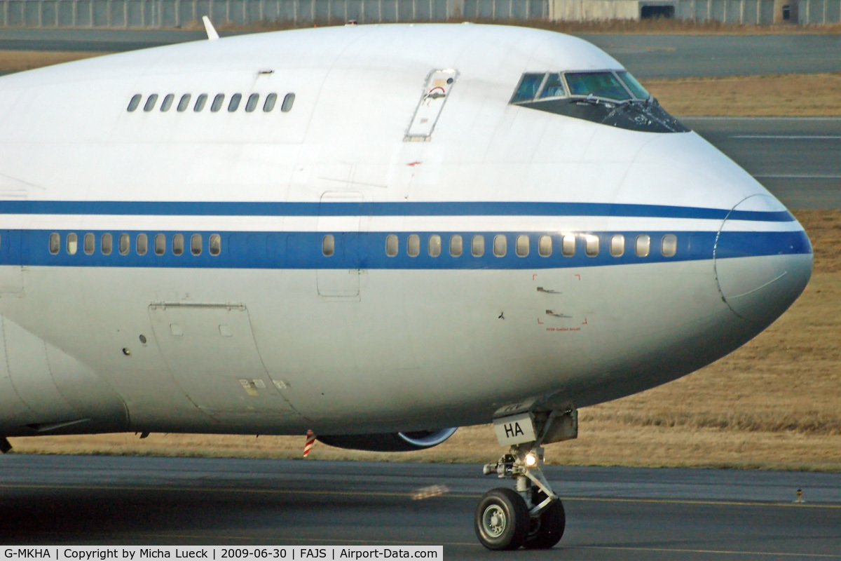 G-MKHA, 1983 Boeing 747-2J6B C/N 23071, At Jo'burg