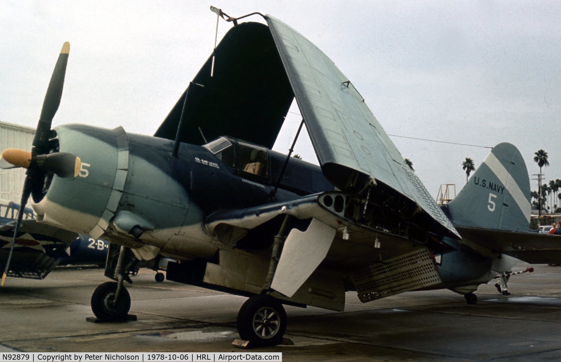 N92879, 1944 Curtiss SB2C-5 Helldiver C/N 83725, Another view of the Confederate Air Force's Helldiver at the 1978 Airshow at Harlingen.