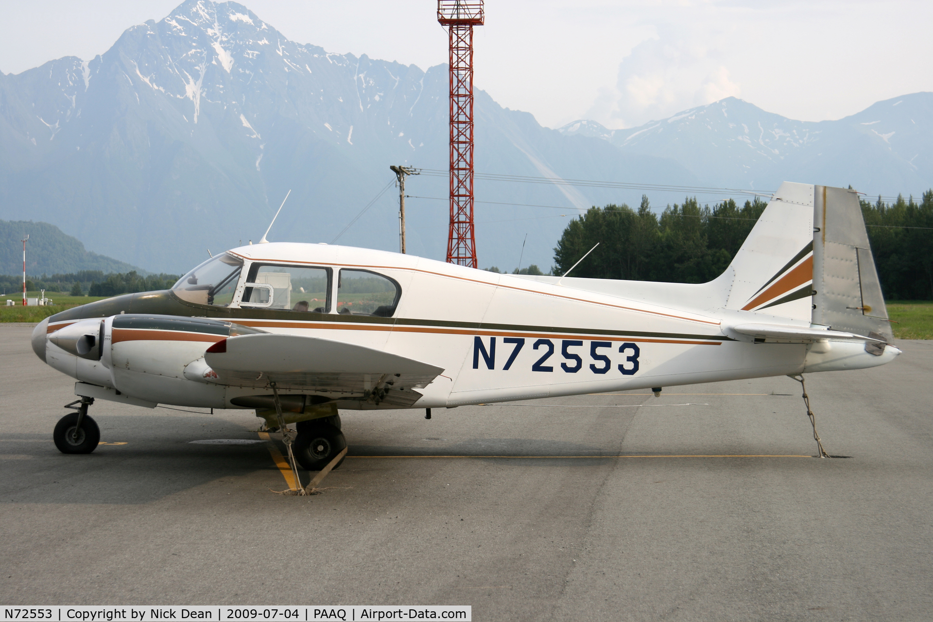 N72553, 1957 Piper PA-23 C/N 23-1031, PAAQ
