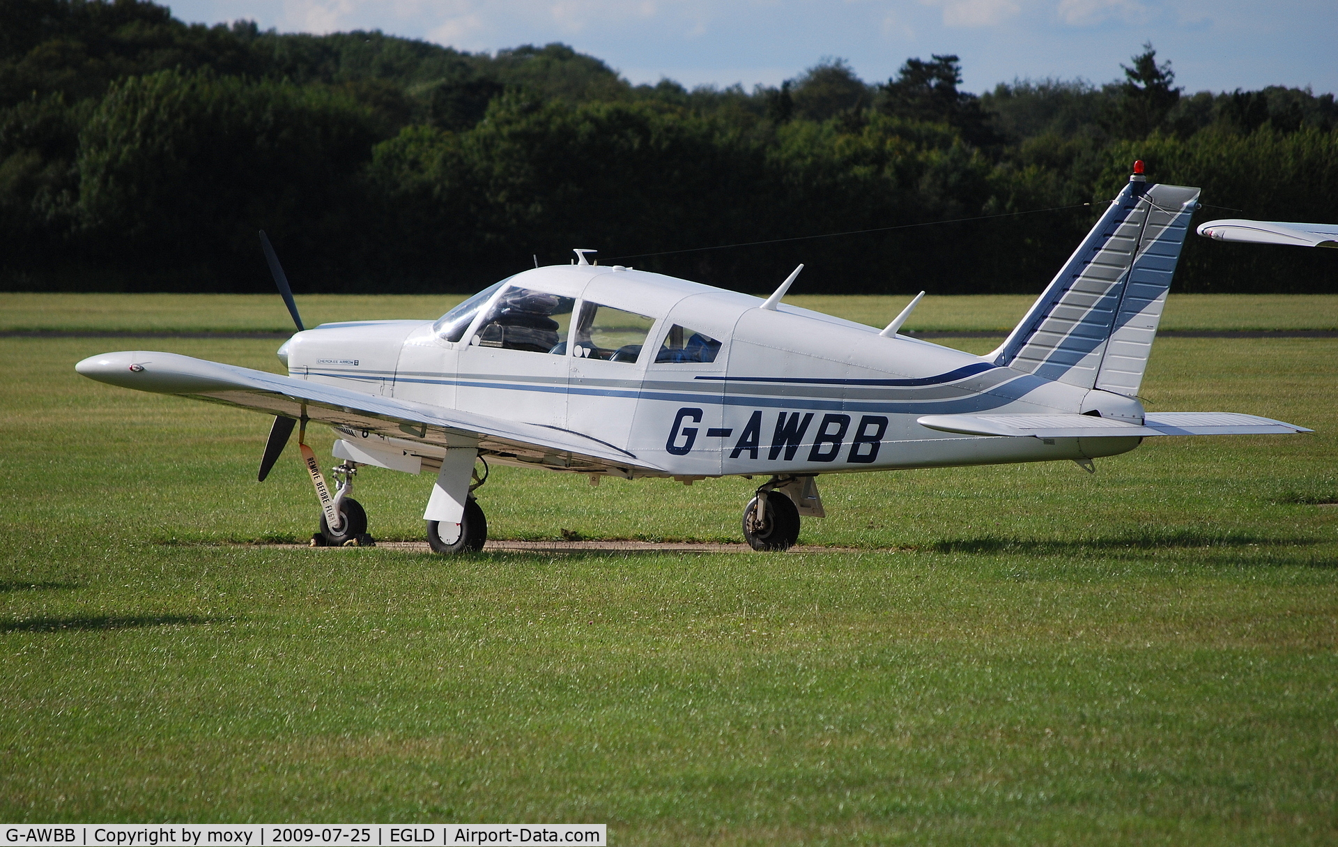 G-AWBB, 1968 Piper PA-28R-180 Cherokee Arrow C/N 28R-30552, Piper Cherokee Arrow at Denham