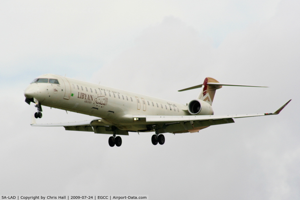 5A-LAD, 2008 Bombardier CRJ-900ER (CL-600-2D24) C/N 15214, Libyan Airlines Bombardier CL-600-2D24 CRJ-900