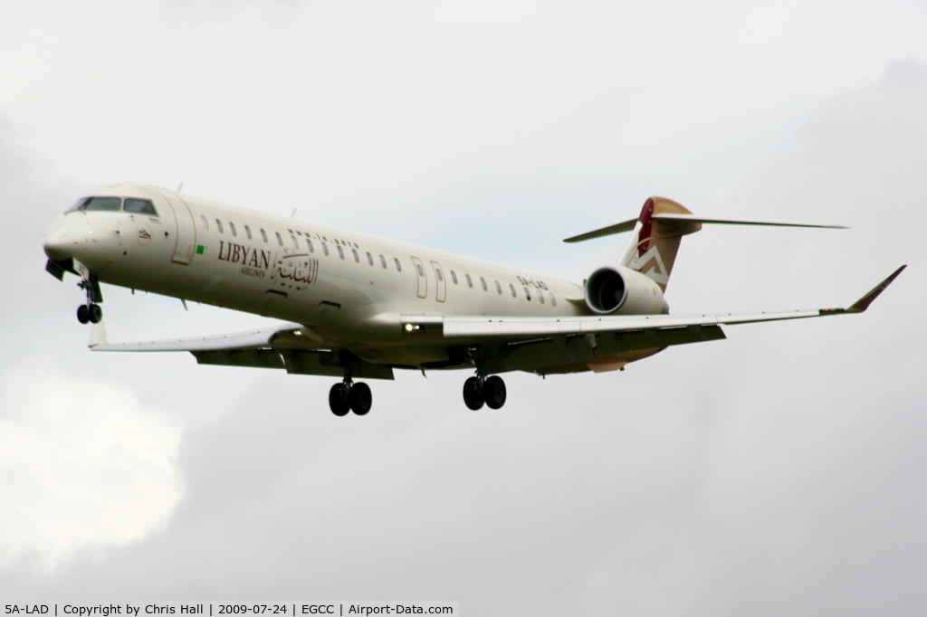 5A-LAD, 2008 Bombardier CRJ-900ER (CL-600-2D24) C/N 15214, Libyan Airlines Bombardier CL-600-2D24 CRJ-900