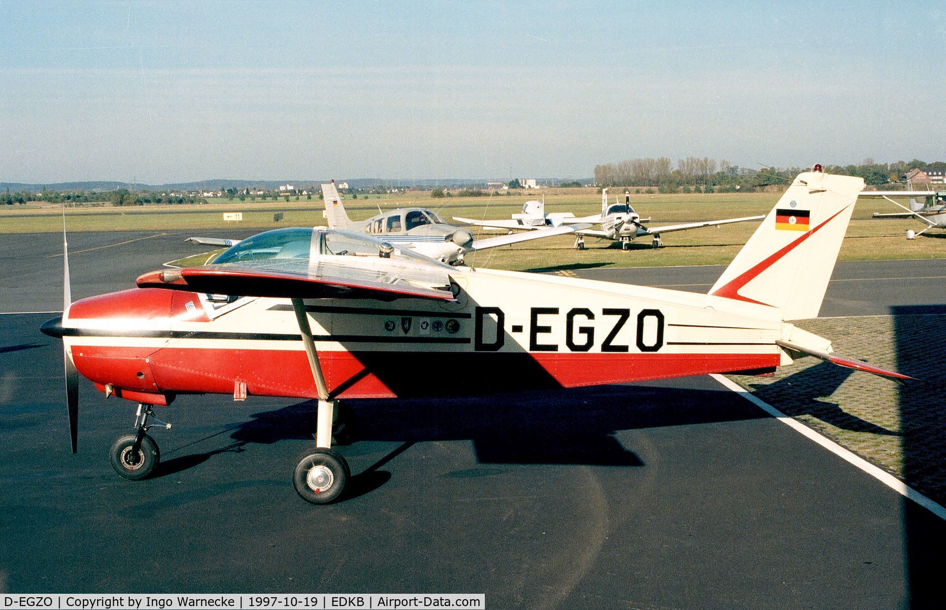 D-EGZO, 1966 Bolkow Bo-208C Junior C/N 575, Bölkow Bo 208C1 Junior at Bonn-Hangelar airfield