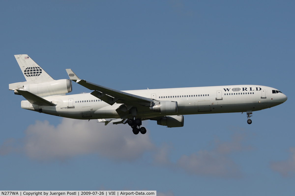 N277WA, 1995 McDonnell Douglas MD-11 C/N 48743, MD-11 World Airways