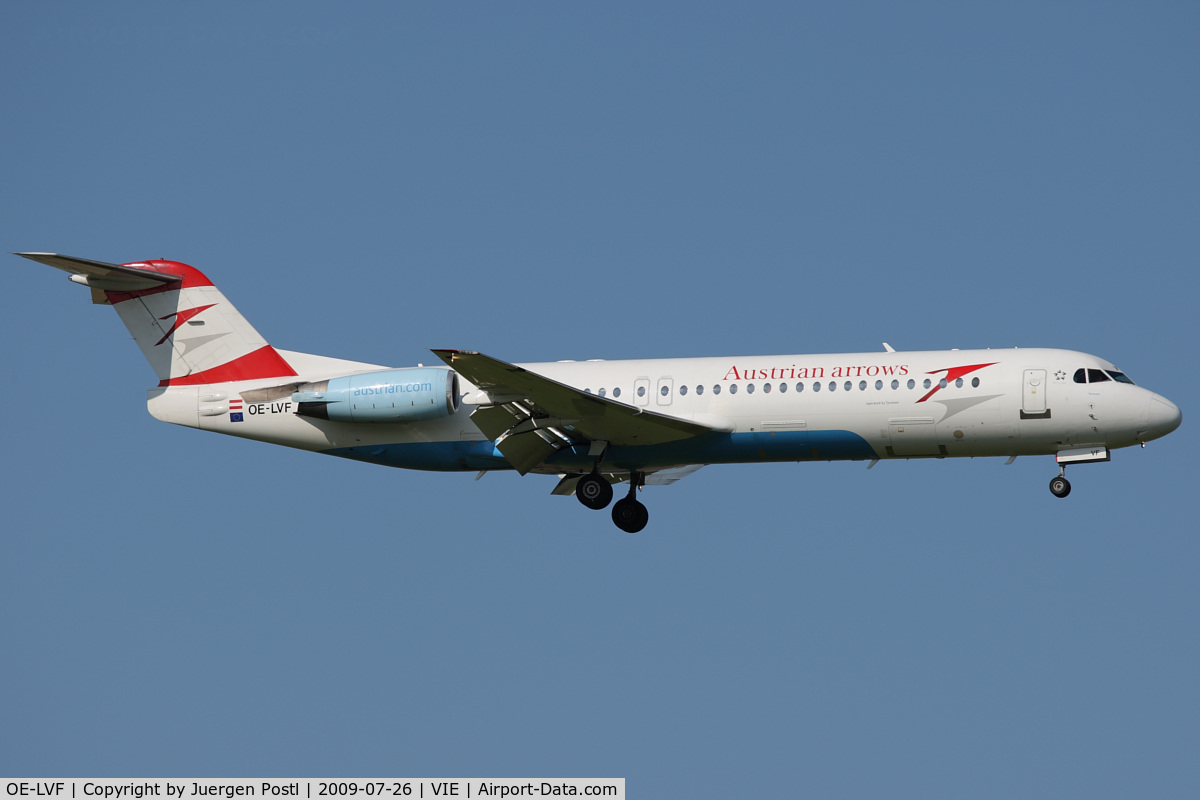 OE-LVF, 1993 Fokker 100 (F-28-0100) C/N 11483, Fokker 100