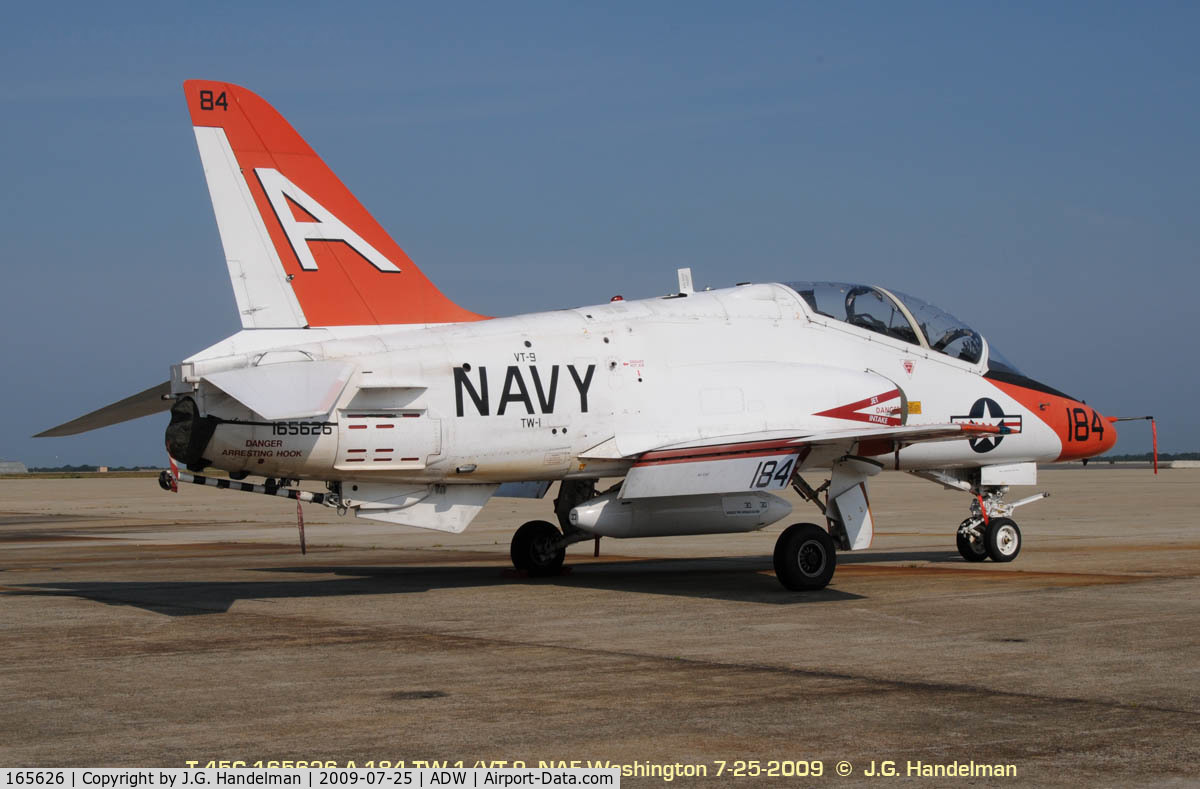 165626, Boeing T-45C Goshawk C/N C084, At NAF Washington Andrews AFB Maryland