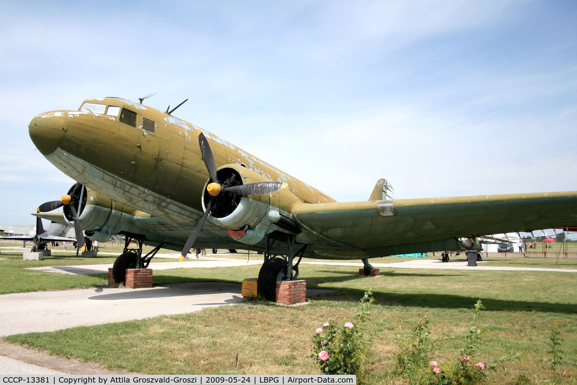 CCCP-13381, Lisunov Li-2T C/N 334 446 01, Bulgarian Museum of Aviation, Plovdiv-Krumovo (LBPG). - Russian Aeroflot was his airplane once