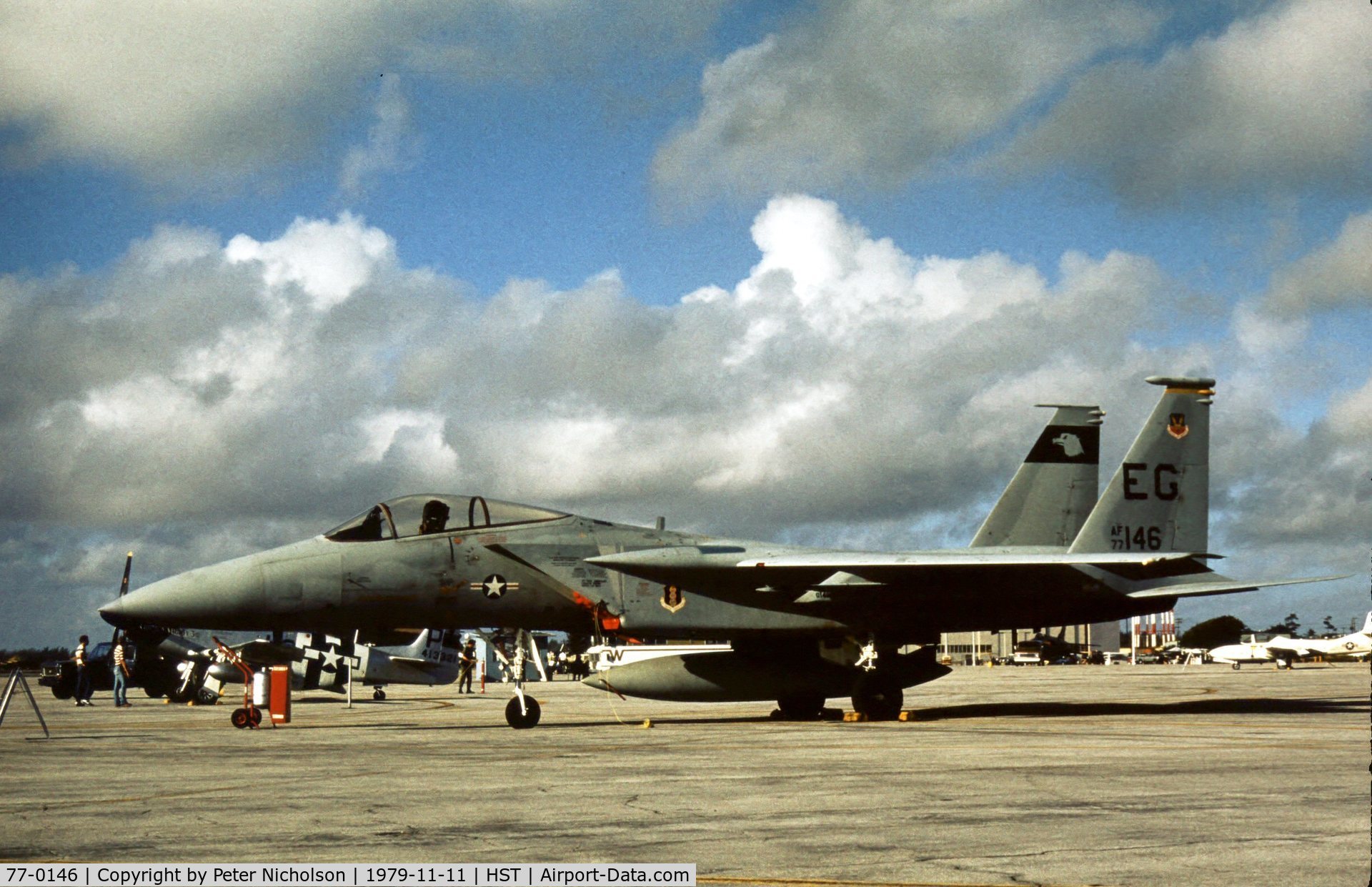 77-0146, 1977 McDonnell Douglas F-15A Eagle C/N 0436/A358, F-15A Eagle of 33rd Tactical Fighter Wing at the 1979 Homestead AFB Open House.