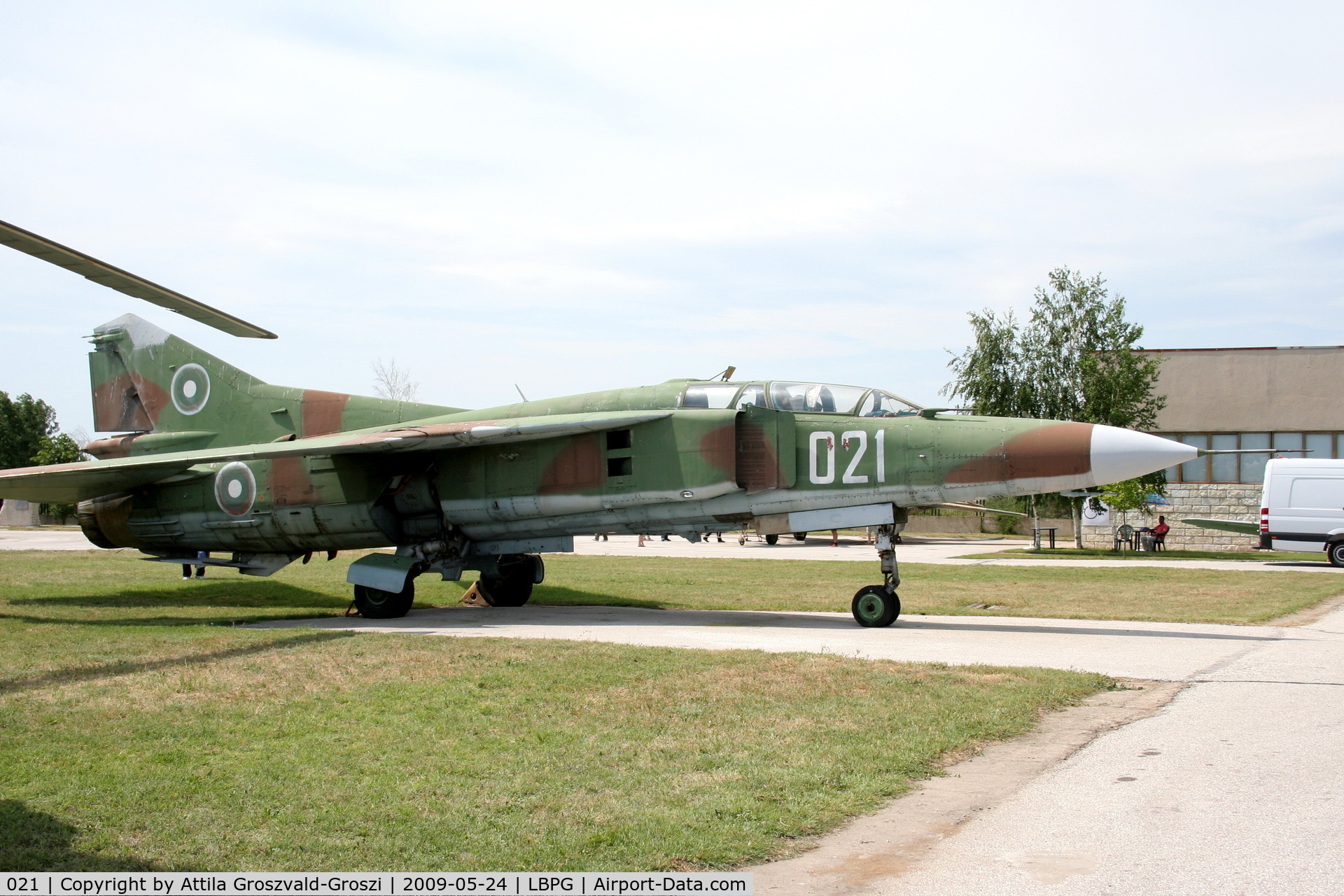 021, 1976 Mikoyan-Gurevich MiG-23UB C/N A1037621, Bulgarian Museum of Aviation, Plovdiv-Krumovo (LBPG).