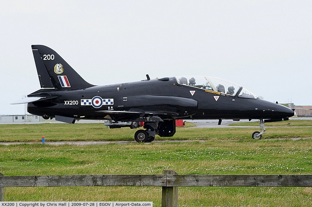 XX200, 1978 Hawker Siddeley Hawk T.1A C/N 047/312047, RAF No 4 FTS/19(R) Sqn