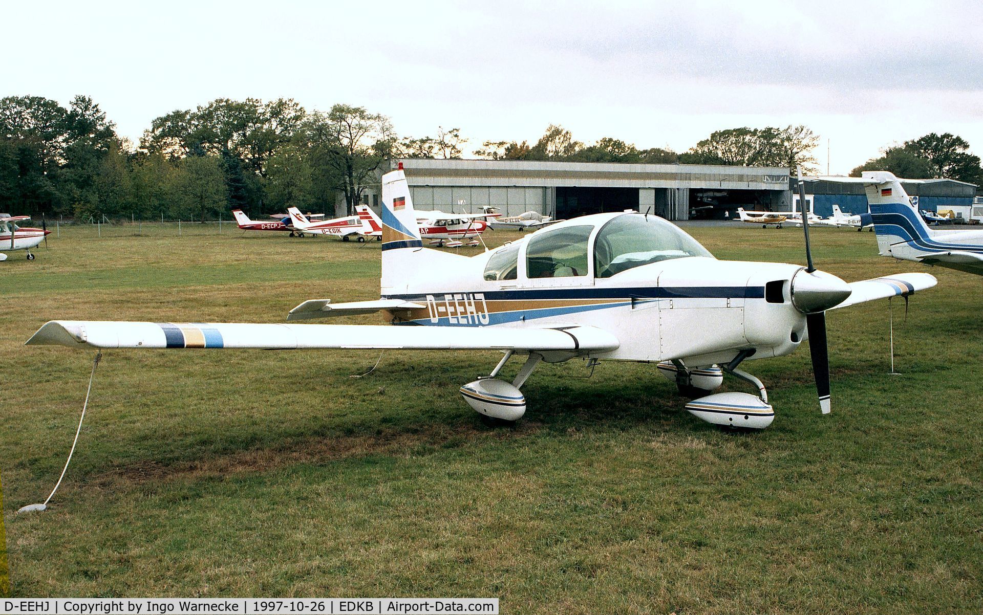 D-EEHJ, American AA-5 C/N AA5-0287, Grumman American AA-5 Traveler at Bonn-Hangelar airfield