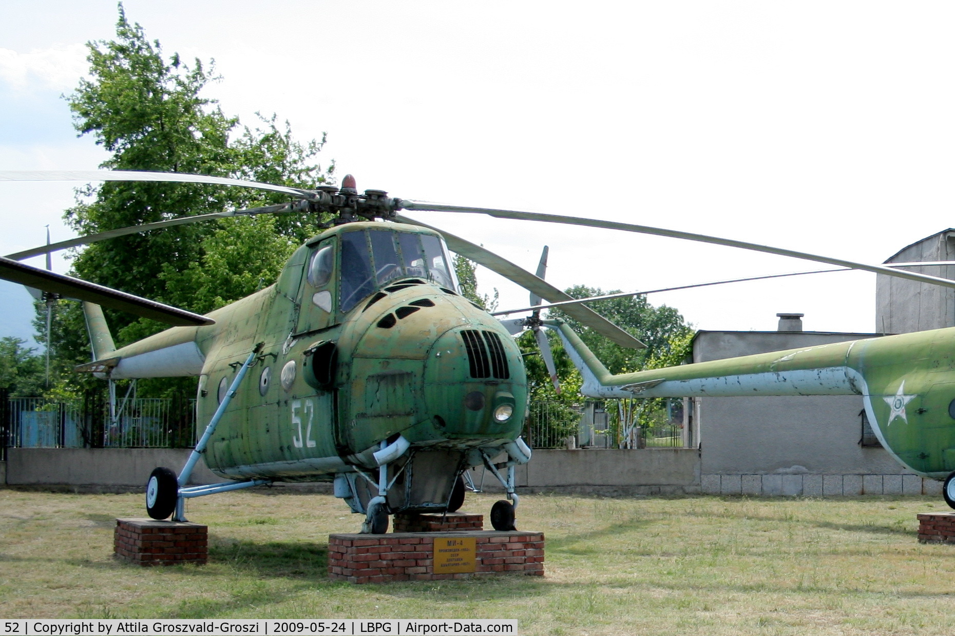52, 1959 Mil Mi-4A C/N Not found 52, Bulgarian Museum of Aviation, Plovdiv-Krumovo (LBPG).