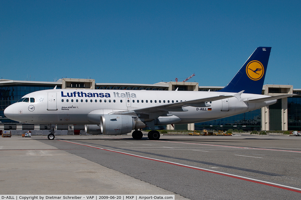 D-AILL, 1997 Airbus A319-114 C/N 689, Lufthansa Italia Airbus 319