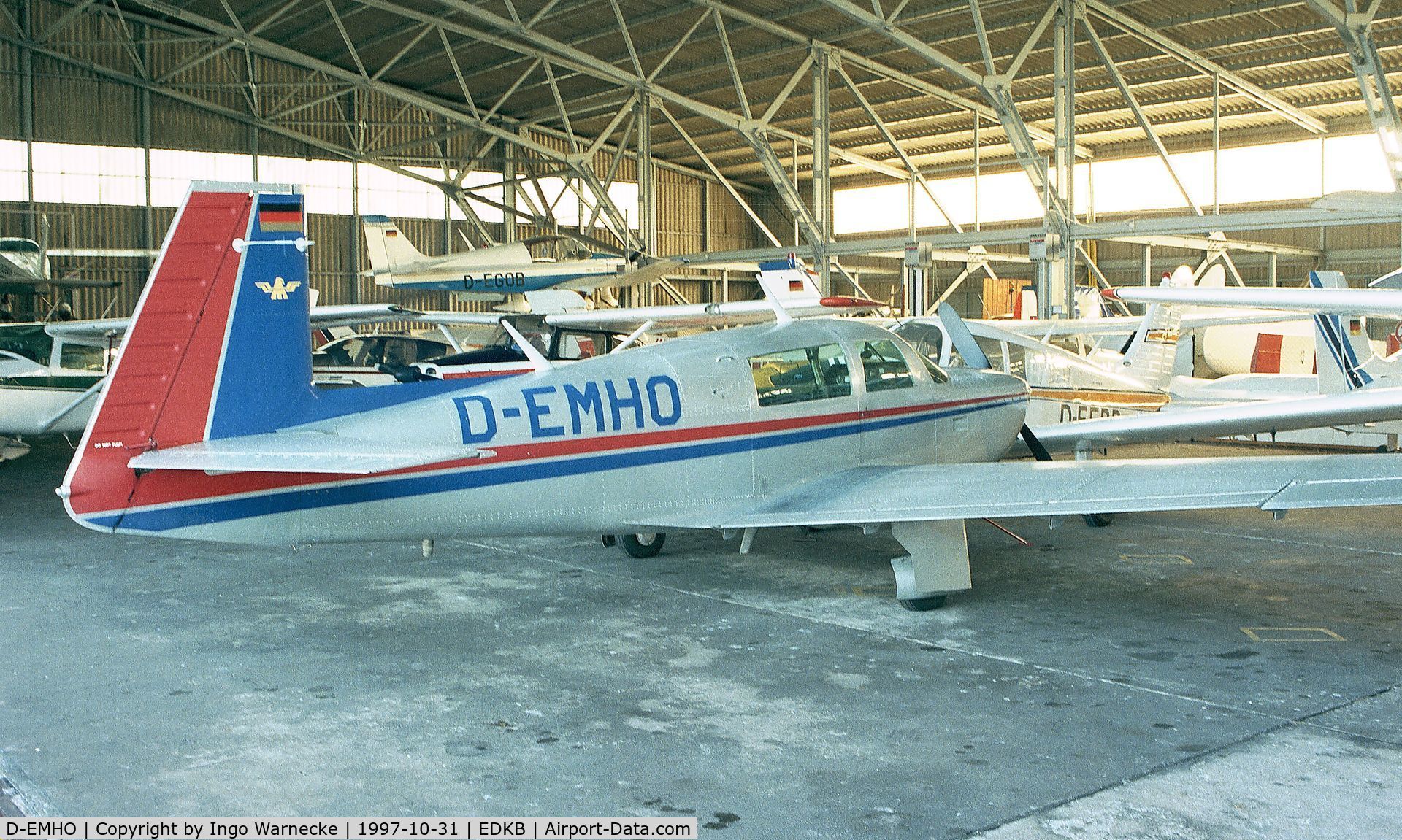 D-EMHO, 1980 Mooney M20J 201 C/N 24-1002, Mooney M20J Model 201 at Bonn-Hangelar airfield