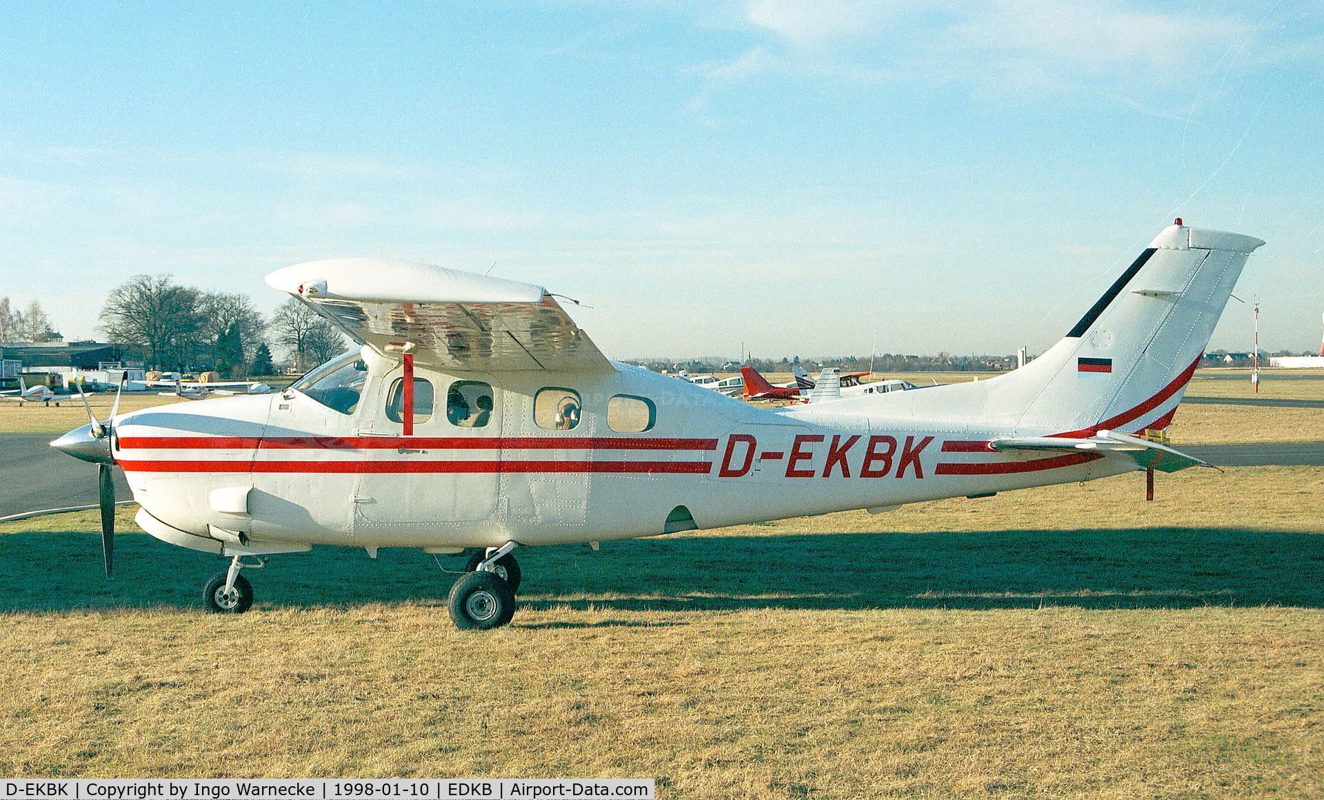 D-EKBK, Cessna P210N Pressurised Centurion C/N P21000661, Cessna P210N Pressurized Centurion II at Bonn-Hangelar airfield