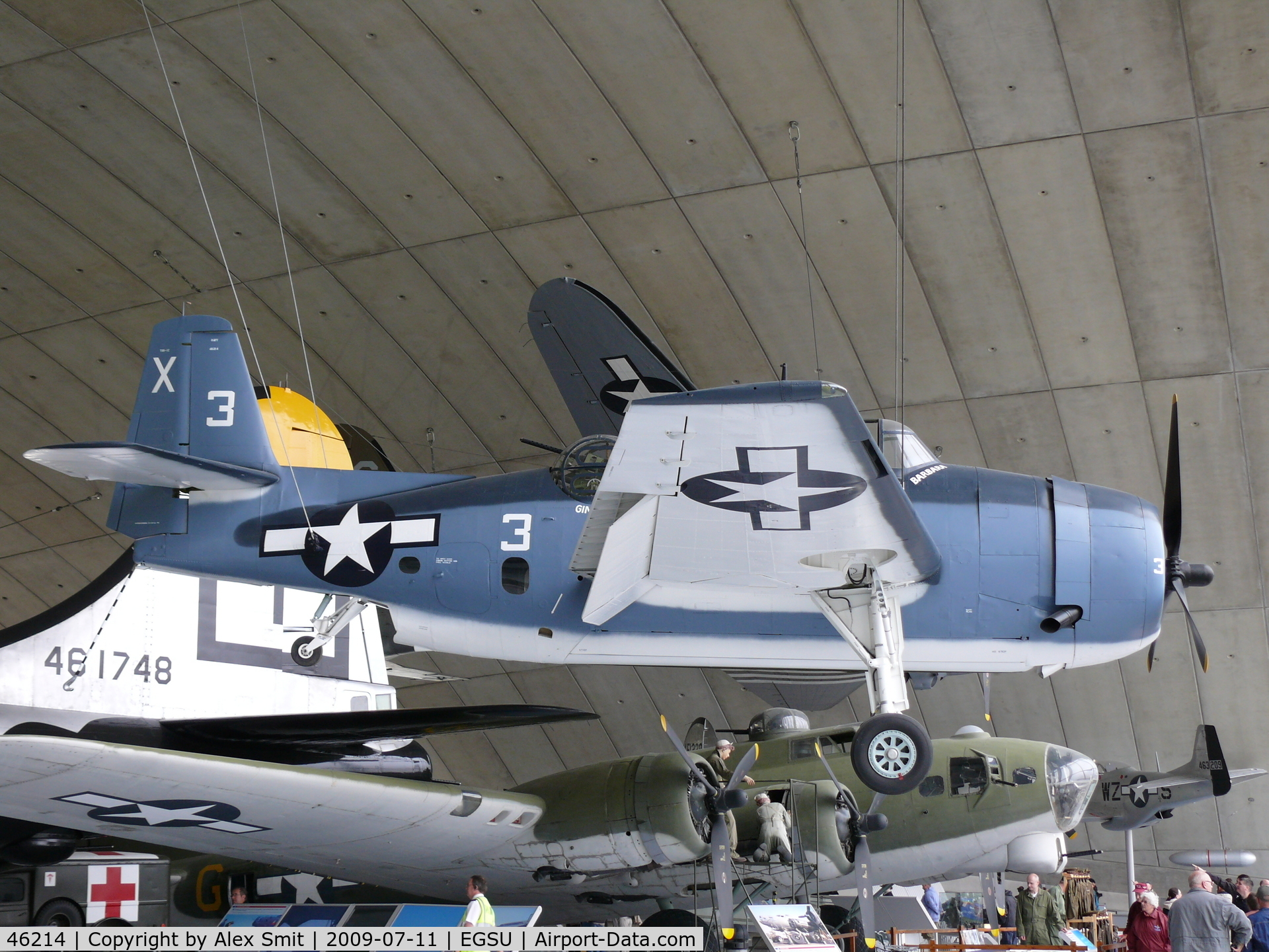 46214, Grumman TBM-3E Avenger C/N 2066, Grumman TBM-3E Avenger 46214/X-3 US Navy in the American Air Museum