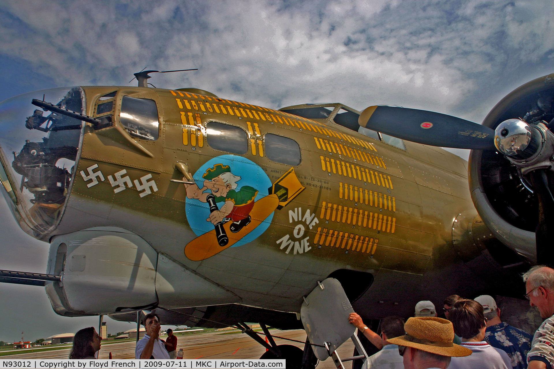 N93012, 1944 Boeing B-17G-30-BO Flying Fortress C/N 32264, Collins Foundation at Kansas City, MO.
