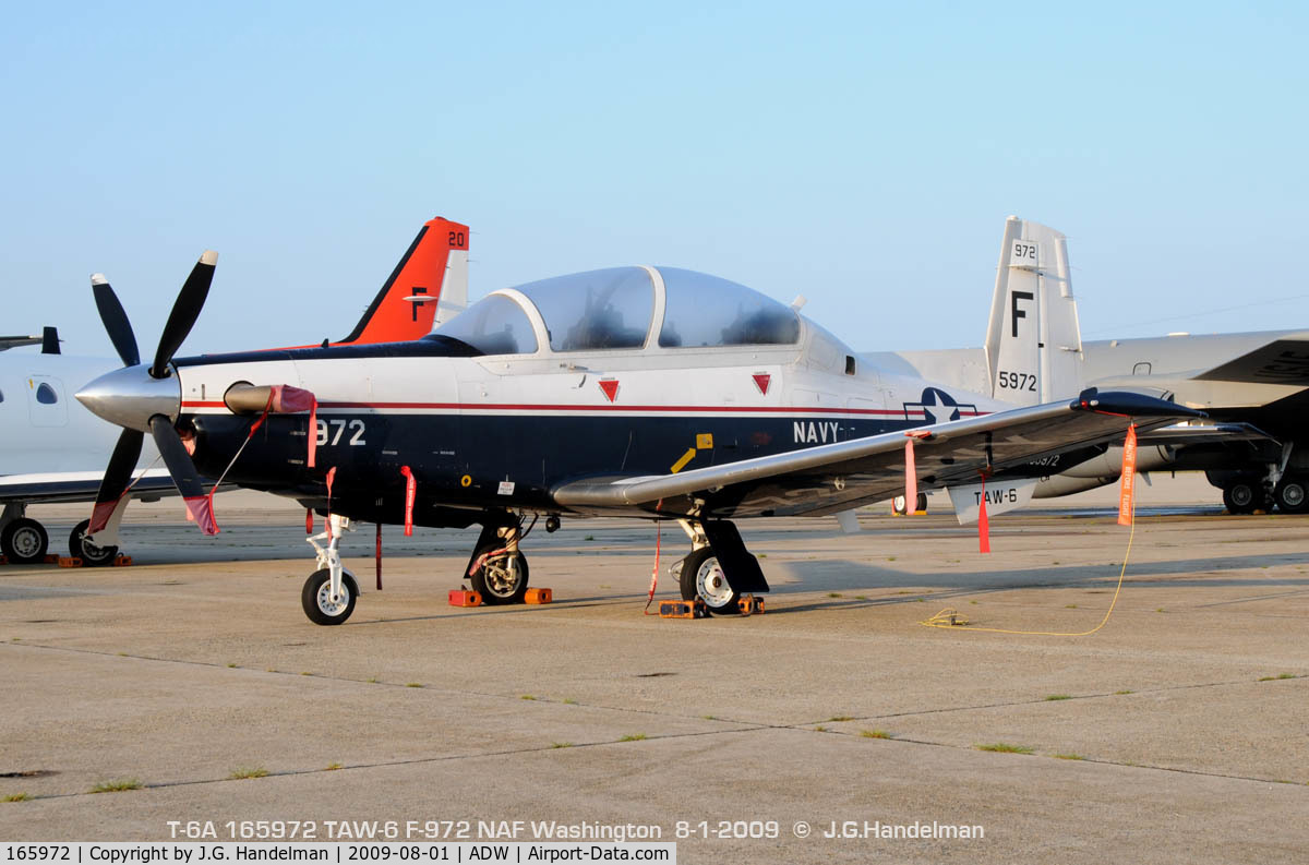 165972, Raytheon T-6A Texan II C/N PT-121, heavy humidity and morning dew on canopy