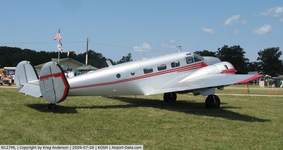 N127ML, 1946 Beech D18S C/N A-212, EAA Airventure 2009