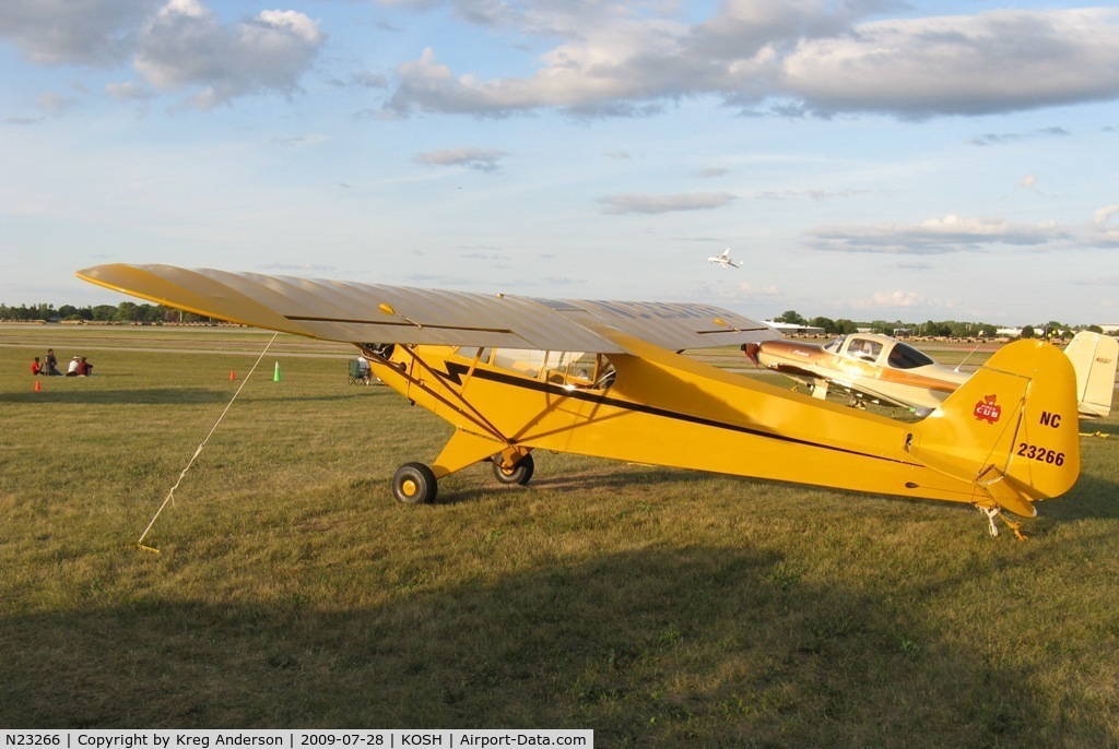 N23266, 1939 Piper J3C-65 Cub Cub C/N 3113, EAA Airventure 2009