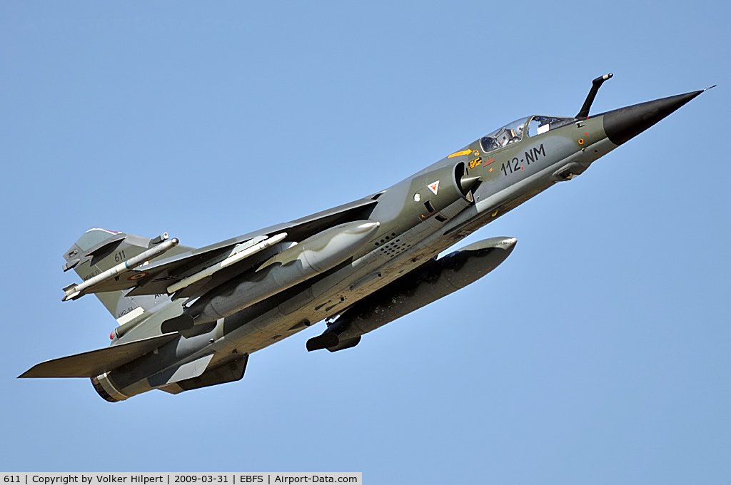 611, Dassault Mirage F.1CR C/N 611, Mirage F.1 at Florennes TLP 03-09
