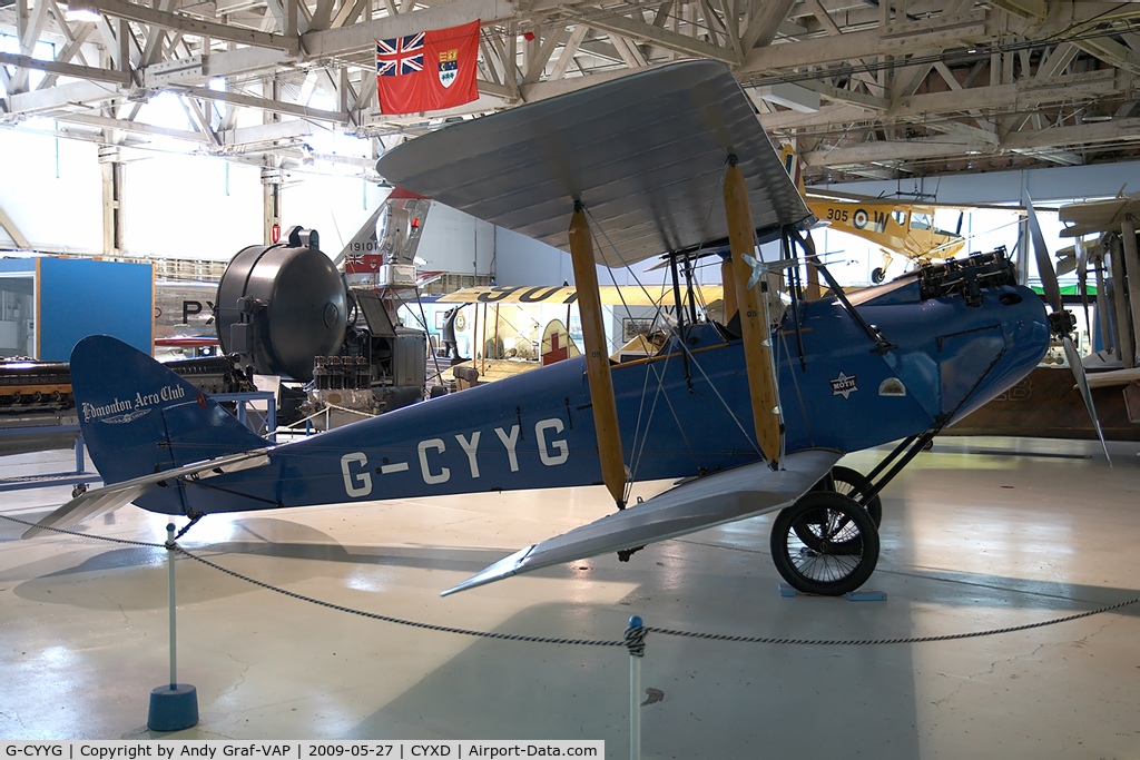 G-CYYG, De Havilland DH-60X Moth C/N 503, Edmonton Aero Club De Havilland Cirrus Moth