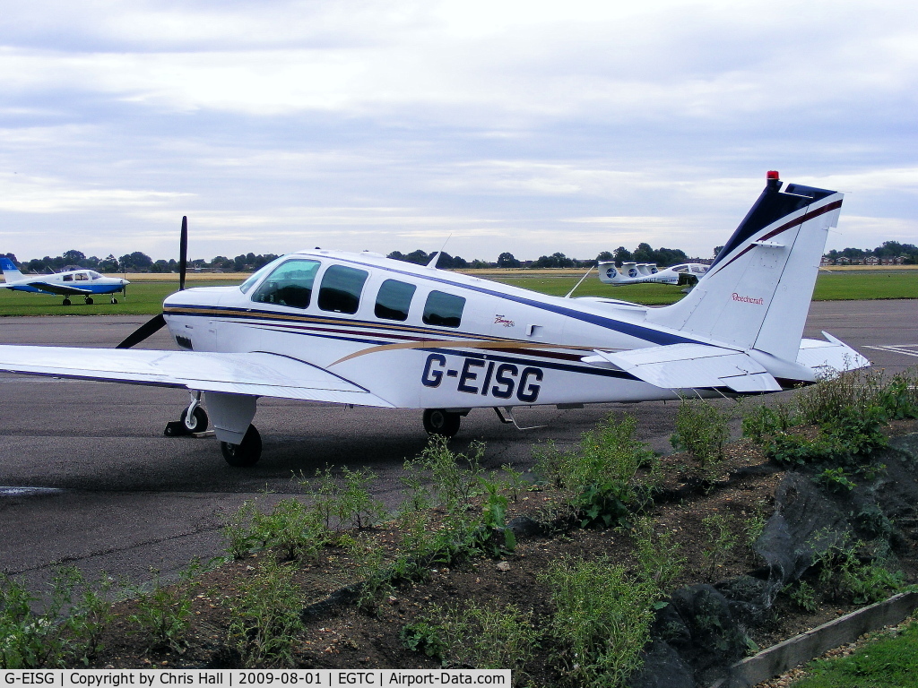 G-EISG, 1998 Beech A36 Bonanza 36 C/N E-3212, privately owned. Previous ID: N2533J