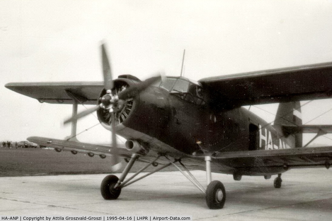 HA-ANP, 1987 PZL-Mielec An-2TD C/N 1G224-09, Per Airport, LHPR-Hungary - In 1988 from this airplane I jumped first with a parachute