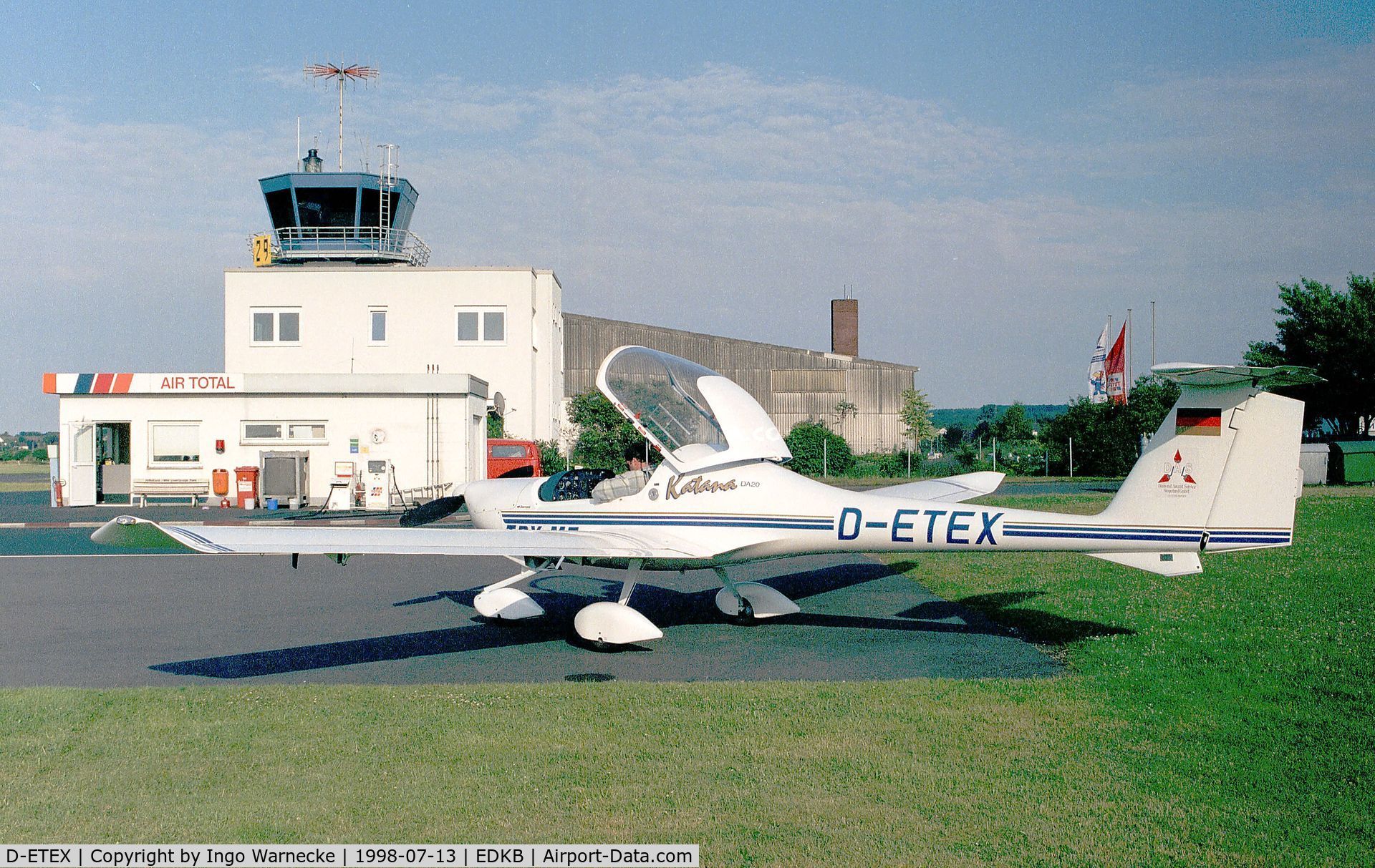 D-ETEX, Diamond DV-20A-1 Katana C/N 10242, Diamond DA-20-A1 Katana at Bonn-Hangelar airfield