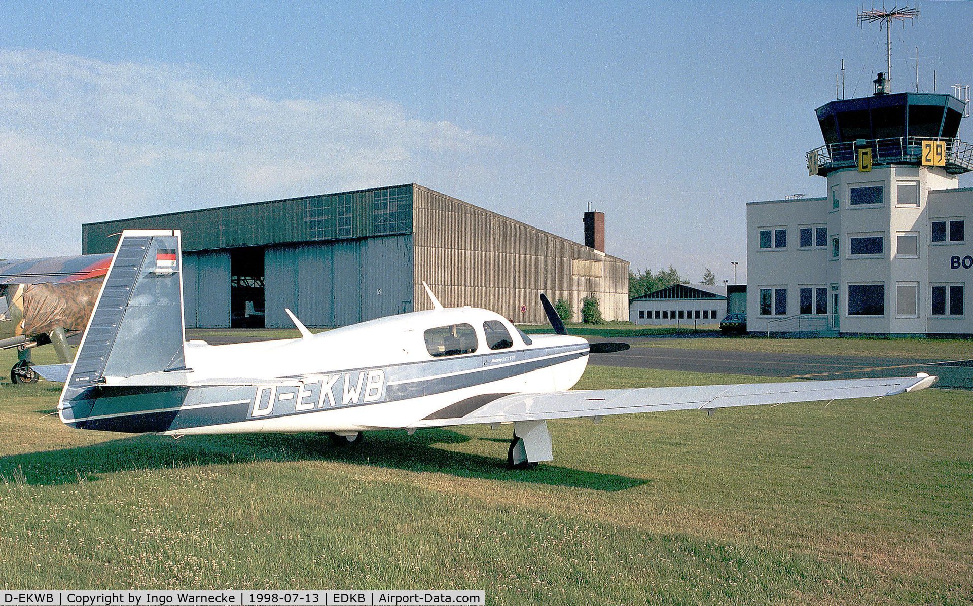 D-EKWB, 1987 Mooney M20K C/N 25-1104, Mooney M20K Model 252 TSE at Bonn-Hangelar airfield